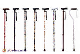 ZOWA ADJUSTABLE WALKING STICK - COLOURED DESIGNS