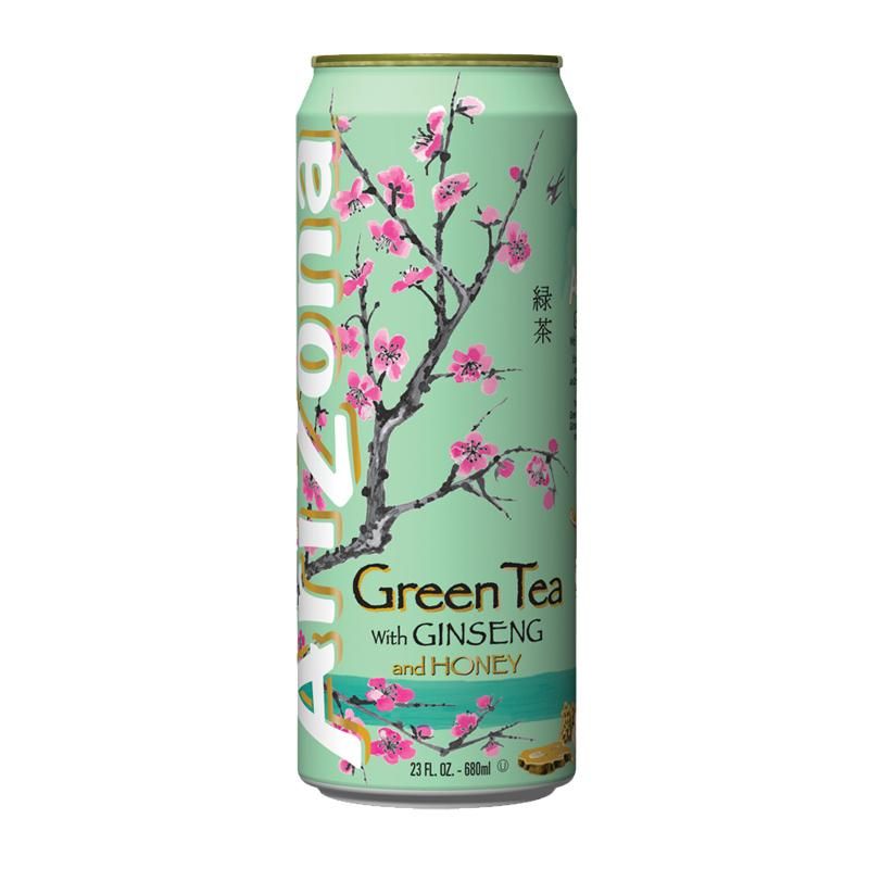 Arizona Green Tea with Ginseng and Honey (12 Cans X 680ml) - Obbo.SG