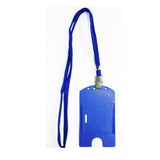 Lanyard with ID Cardholder Blue
