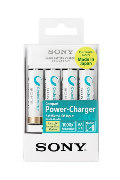 Sony USB Power-Charger Rechargeable Battery Set - Obbo.SG