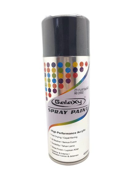 Galaxy Spray Paint GSP 29 Black - Obbo.SG