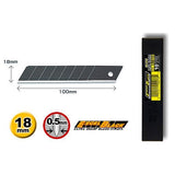 OLFA Black Blades 18mm Pack of 10 LBB-10 - Obbo.SG