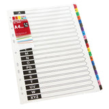 Deli A-Z Paper Divider A4 E39550 - Obbo.SG