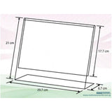 Acrylic L Shape Display A4 A-LL-A4 - Obbo.SG