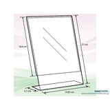 Acrylic L Shape Display A5 A-LP-A5