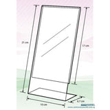 Acrylic L Shape Display DL Size A-LP-DL - Obbo.SG
