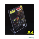 Acrylic L Shape Stand A4 Portrait K471 - Obbo.SG