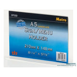 Metro T Shape Sign Menu Holder A5 Landscape 3723