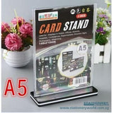 Double Sided Acrylic Card Stand A5 PY-8905 - Obbo.SG
