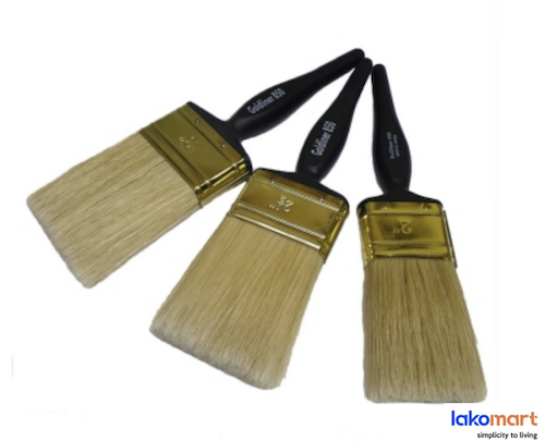 Long Hair Paint Brush 25/40/50/60/75/100mm - Obbo.SG