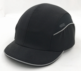 PPESAFETY  BASEBALL BUMP CAP, VISOR MID-PEAK W/ SIDE MESH AND REFLECTIVE PIPING, NAVY BLUE
