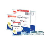 STZ Acrylic Sign Holder 5 x 3.5 Inch Horizontal 50800