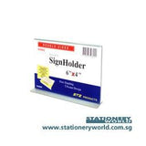 STZ Acrylic Sign Holder 6 x 4 Inch Horizontal 50802