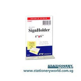 STZ Acrylic Sign Holder 4 x 6 Inch Vertical 50803