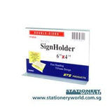 STZ Acrylic Sign Holder 7 x 5 Inch Horizontal STZ-50804
