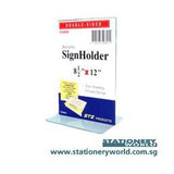 STZ Acrylic Sign Holder 8.5 x 12 Inch Vertical 50809