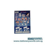 STZ L Shape Acrylic Sign Holder A5 Vertical 51012