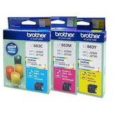 Brother Colour Ink Cartridge LC663-C/LC663-M/LC663-Y - Obbo.SG