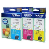 Brother Colour Ink Cartridge LC663-C/LC663-M/LC663-Y