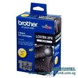 Brother Black Ink Cartridge Pack of 2 LC67BK-2PK