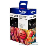 Brother Black Ink Cartridge Pack of 2 LC73BK-2PK