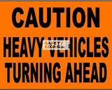 Caution Heavy Vehicles Turning Ahead (CS022_ALU) - Obbo.SG
