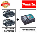 MAKITA DJV180RTE 18V Cordless Jig Saw Set c/w 2 No 18V Batteries and Charger - Obbo.SG