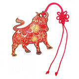 Zodiac Colour Metal Bookmark - Cow