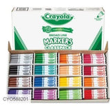 Crayola Fat Marker Classpack 256CT 588201 - Obbo.SG