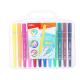 Deli Washable Felt Pen 12 Colours EC10604 - Obbo.SG