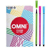 OMNI Illustrator 12 Fine Colour Marker WLF-12 - Obbo.SG