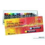 Pentel Oil Pastels Large Sticks 16 Colours GHT-16 - Obbo.SG