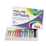 Pentel Oil Pastels 12 Colours PHN-12