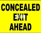 Concealed Exit Ahead (CS019_ALU) - Obbo.SG