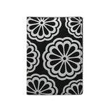 Passport Holder Cool Blk White Flower - Obbo.SG