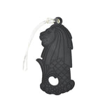 Idkoop Singapore Merlion PVC Luggage Tag (Black)