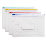 Deli PVC View Zip Bags A4 Pack of 12 E5526