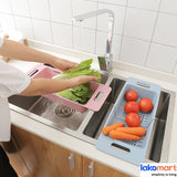 Extendable Dish Drying Rack - Multiple Colours Available - Obbo.SG
