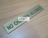No Children Allowed (DL003_ACR) - Obbo.SG