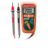 Extech DM220 - Mini Pocket MultiMeter with Non-Contact Voltage Detector - Obbo.SG