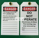 Danger Do not Operate Lock Out Tag (LT041_PP) - Obbo.SG
