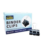 Binder Clips 19mm Box of 12 SQ-0107