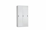 Full Height Sliding Door Cupboard - with 3 Adjustable Shelves - Obbo.SG