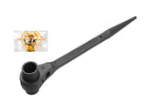Tolsen Tools, Double Socket Ratchet Wrench with pointed end 19*21 - Obbo.SG