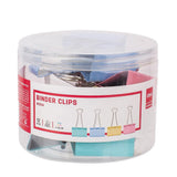 Deli Colourful Binder Clips 51mm Pack of 12 E8551