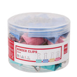 Deli Colourful Binder Clips 32mm Pack of 24 E8553 - Obbo.SG