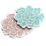 Royal Selangor Hand Finished Peony Coaster (Pair) Gift