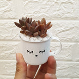 Enamel Succulent Pots (5cm) - Obbo.SG