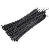 Black Cable Ties 4 x 300mm 12 Inch Pack of 100 - Obbo.SG