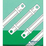 White Plastic Fasteners Pack of 50 - Obbo.SG